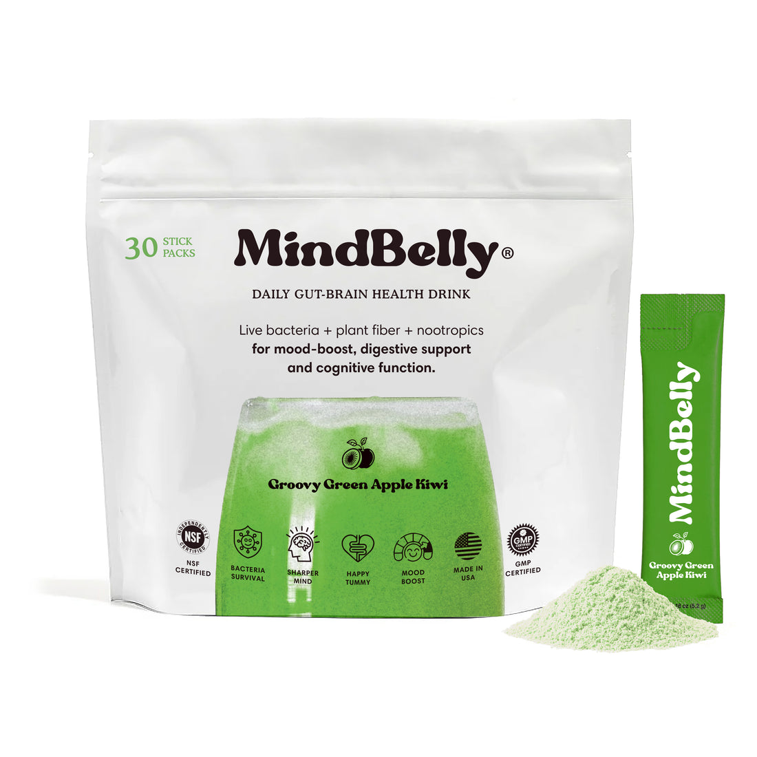MindBelly | Groovy Green Apple Kiwi