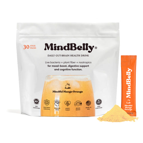Gut-Brain Health Drink | Psychobiotics + Nootropics for Mood & Cognitive Support