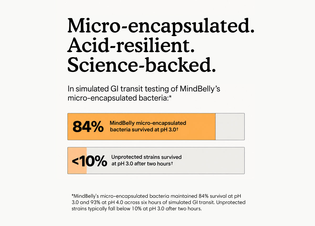 Gut-Brain Health Drink | Psychobiotics + Nootropics for Mood &amp; Cognitive Support