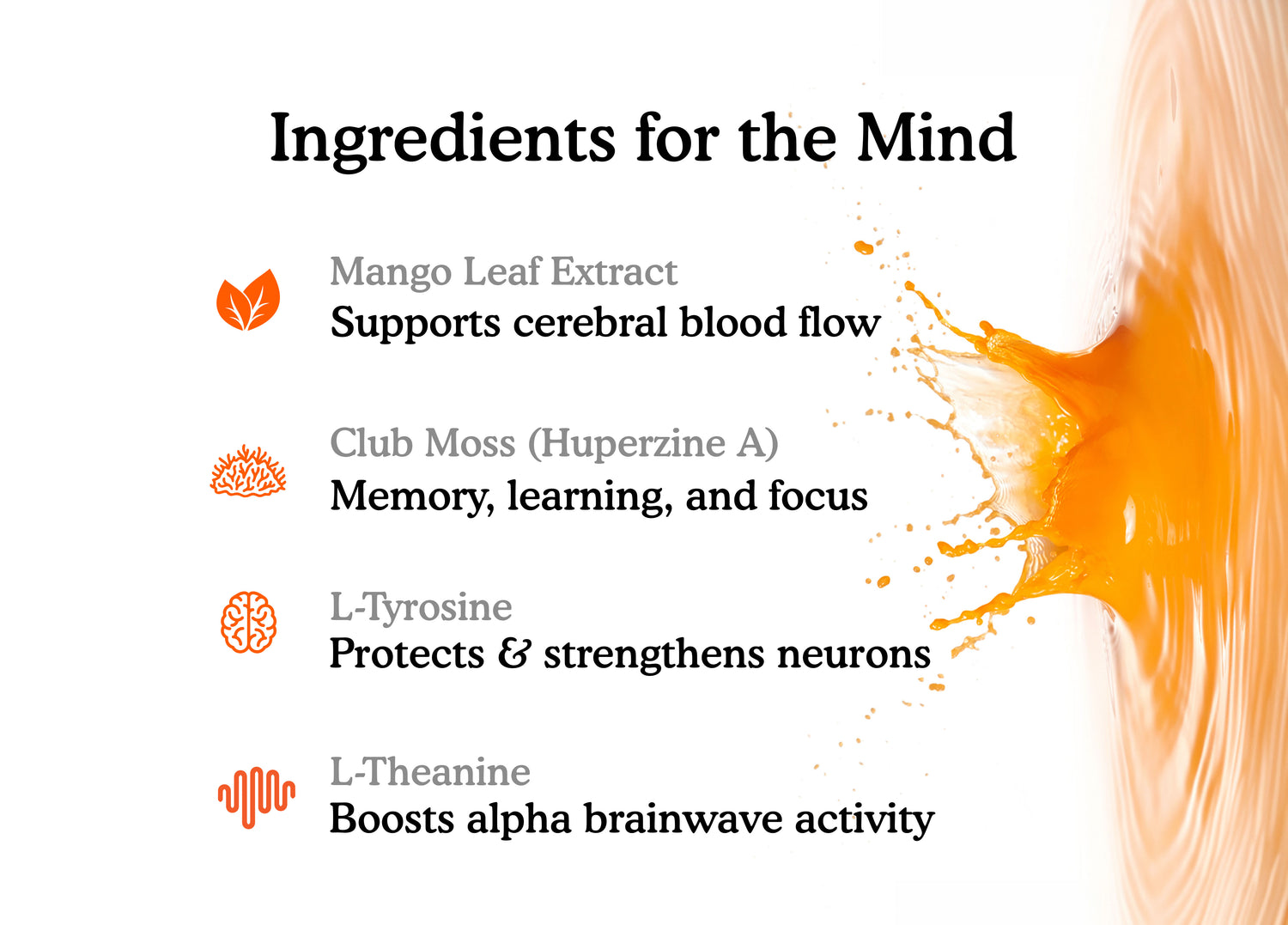 Gut-Brain Health Drink | Psychobiotics + Nootropics for Mood Boost &amp; Cognitive Performance| Mindful Mango Orange | MindBelly