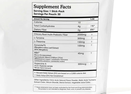 Gut-Brain Health Drink | Psychobiotics + Nootropics for Mood & Cognitive Support
