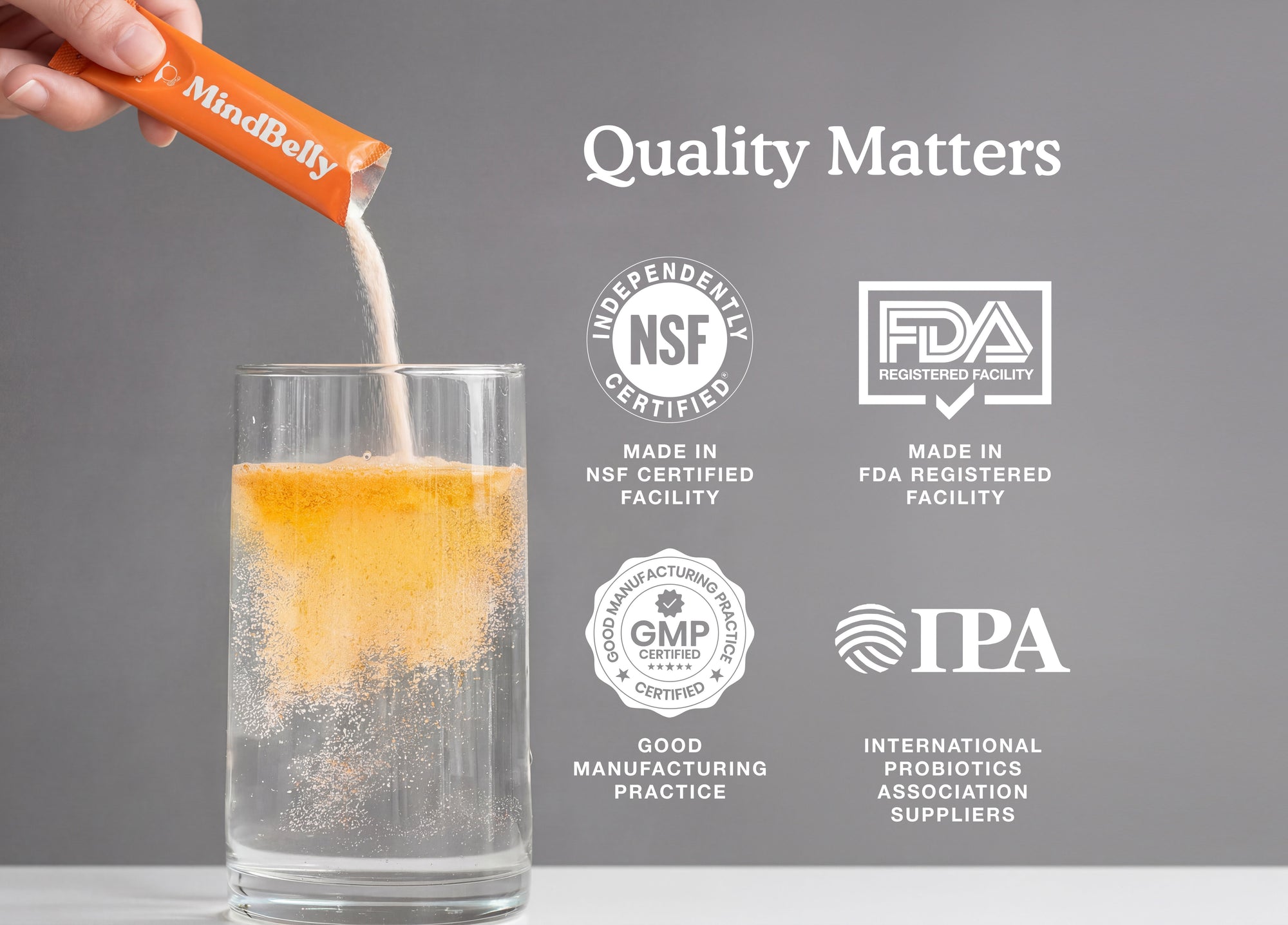 Gut-Brain Health Drink | Psychobiotics + Nootropics for Mood & Cognitive Support