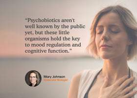 Gut-Brain Health Drink | Psychobiotics + Nootropics for Mood & Cognitive Support