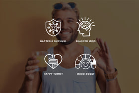 MindBelly Mindful Mango Orange | Gut-Brain Health Drink | Psychobiotics + Nootropics