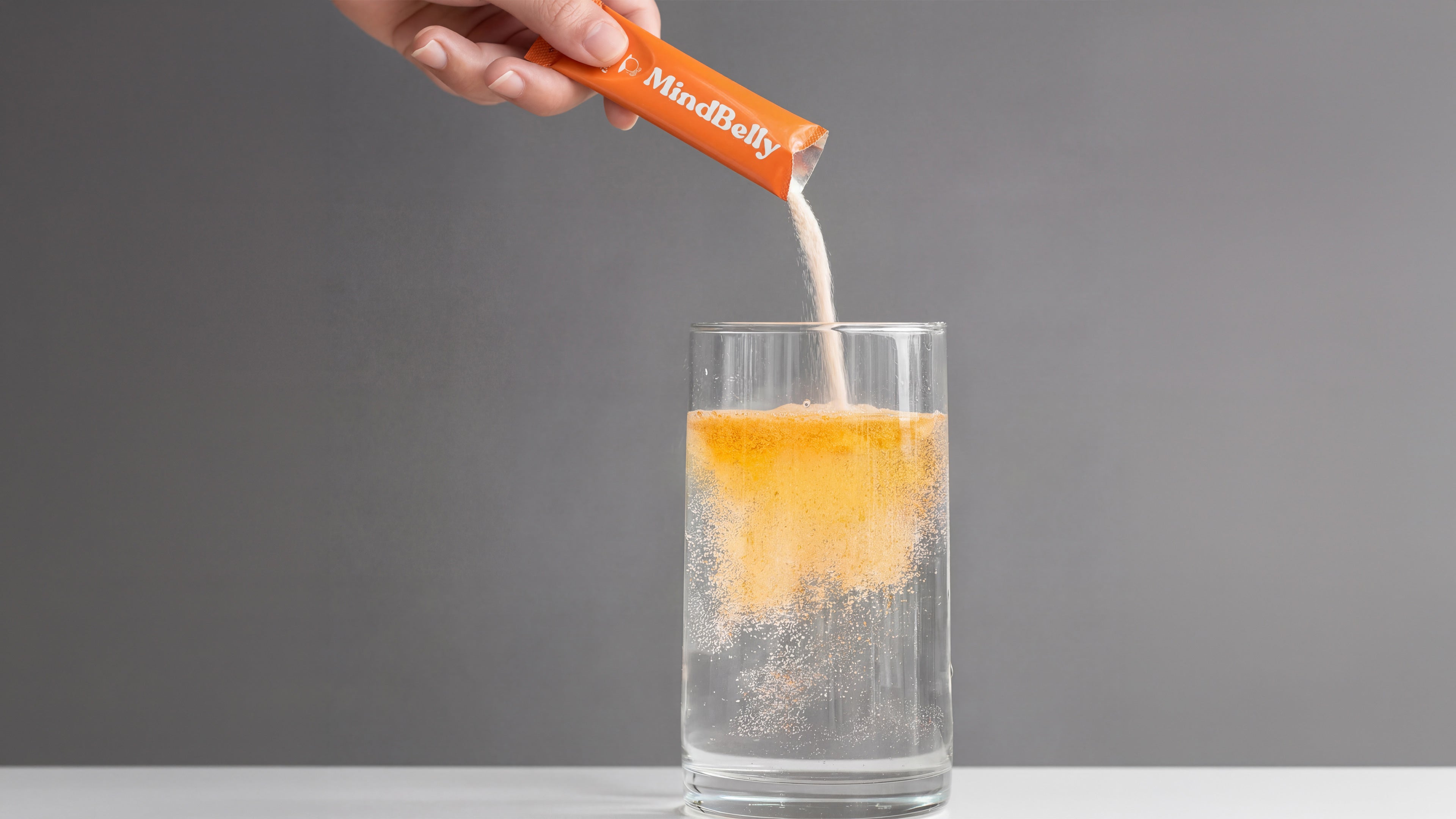 MindBelly Mindful Mango Orange | Gut-Brain Health Drink | Psychobiotics + Nootropics